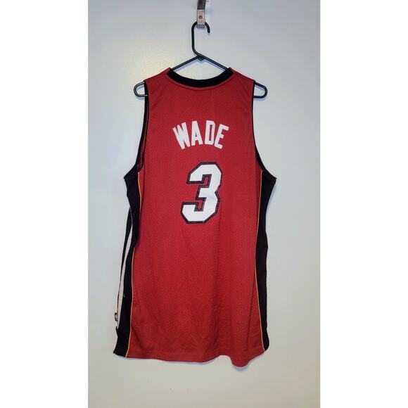 Dwyane Wade Reebok Miami Heat Jersey Red Size 2XL - Picture 2 of 6